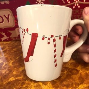 Candy Cane Stocking Mug
